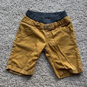 Cherokee Mustard Kids Shorts with Gray Waistband